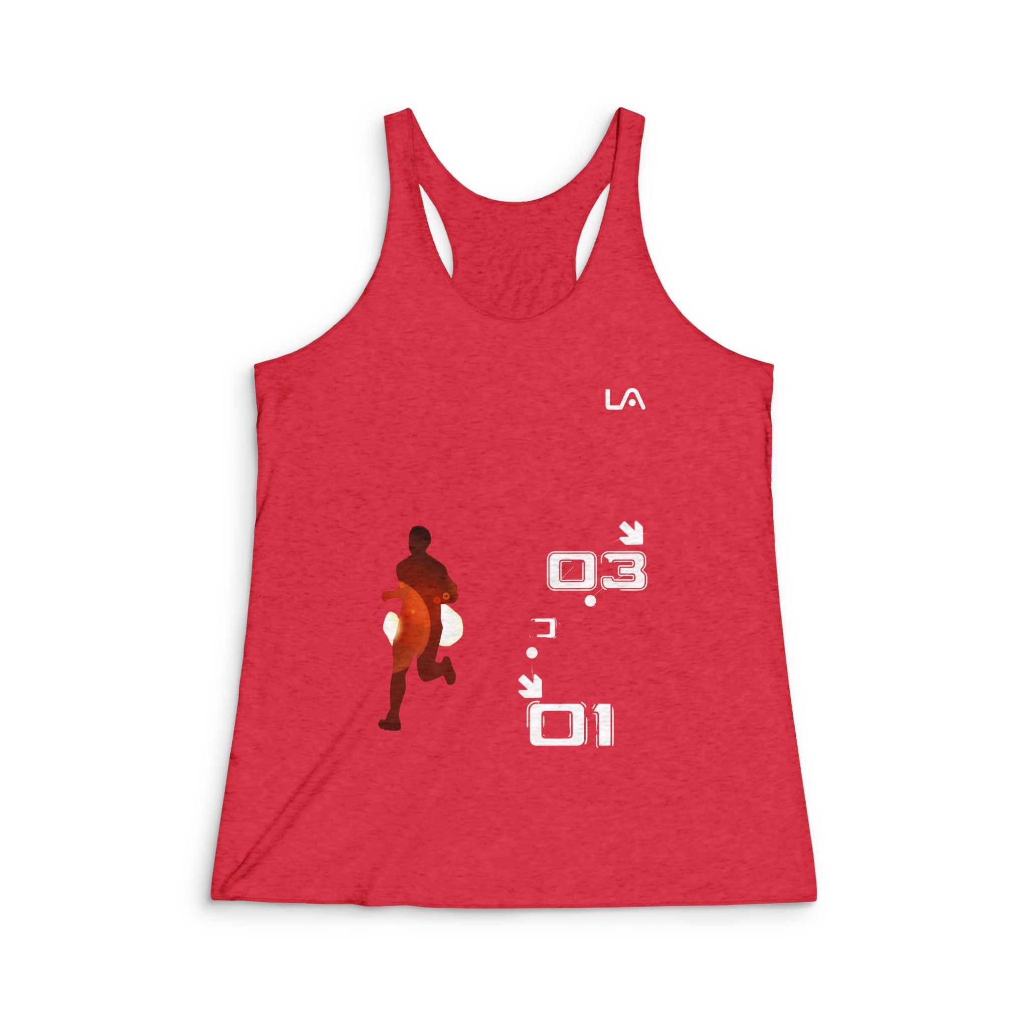 Women's Tank Top - Fitted Racerback Tank with Fine Quality Print - Gym or Out in Town Statement Piece