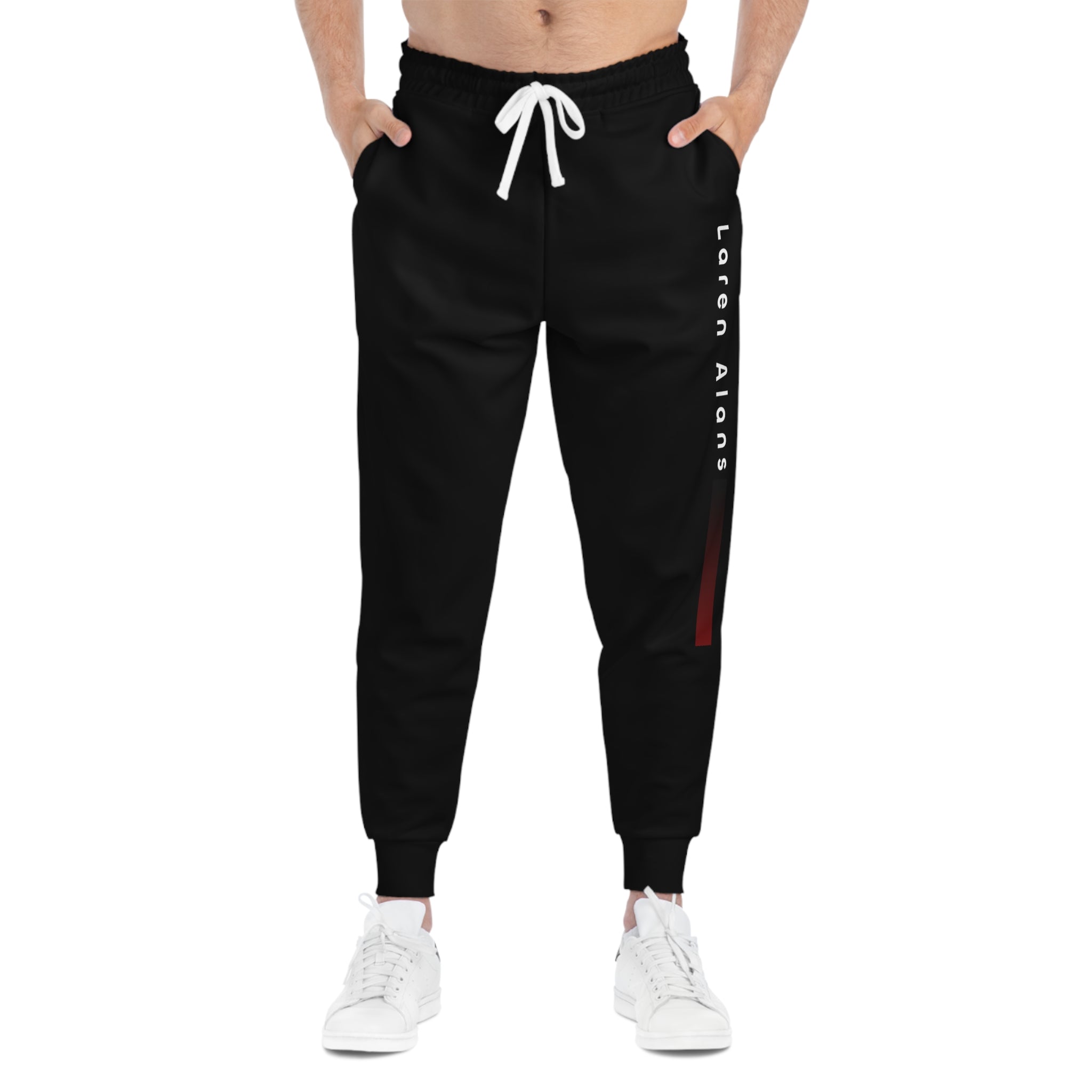 Black Athletic Joggers (AOP)