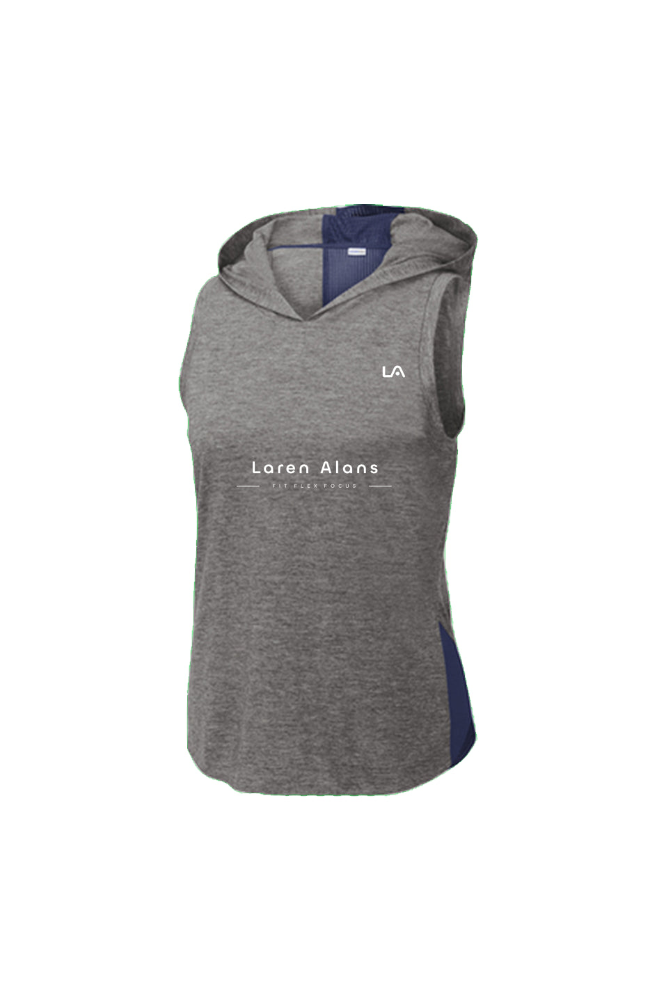 True Navy/ Dark Grey Heather Hoodie Tank