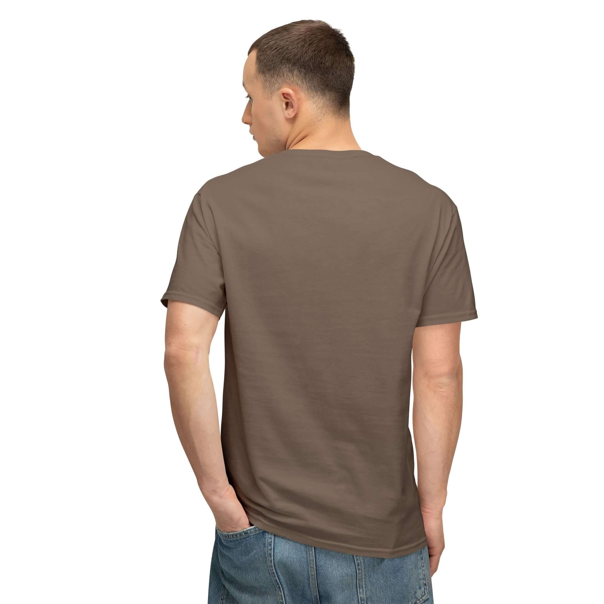 Cotton T-shirt with Clean Neckline