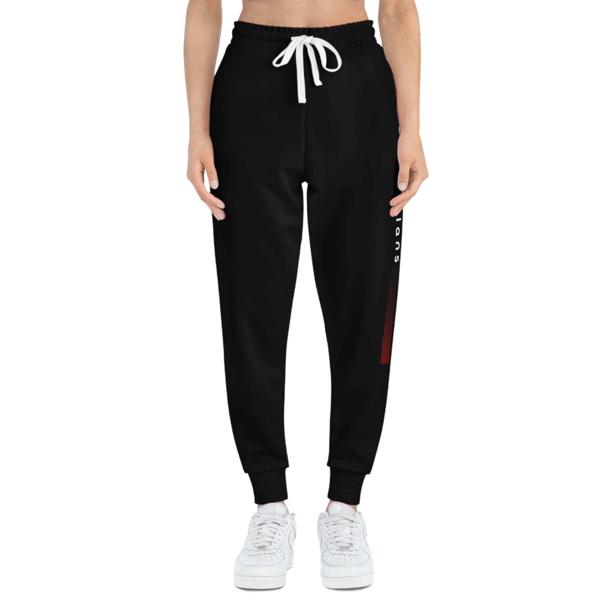 Black Athletic Joggers (AOP)